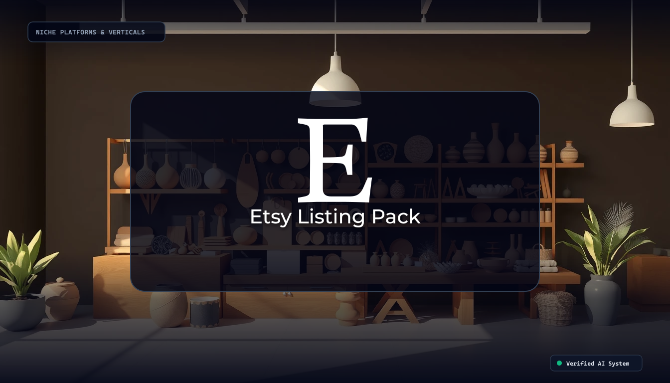 Etsy Listing Pack